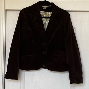 Nine West Y2K Brown Vintage Corduroy Double Button Blazer